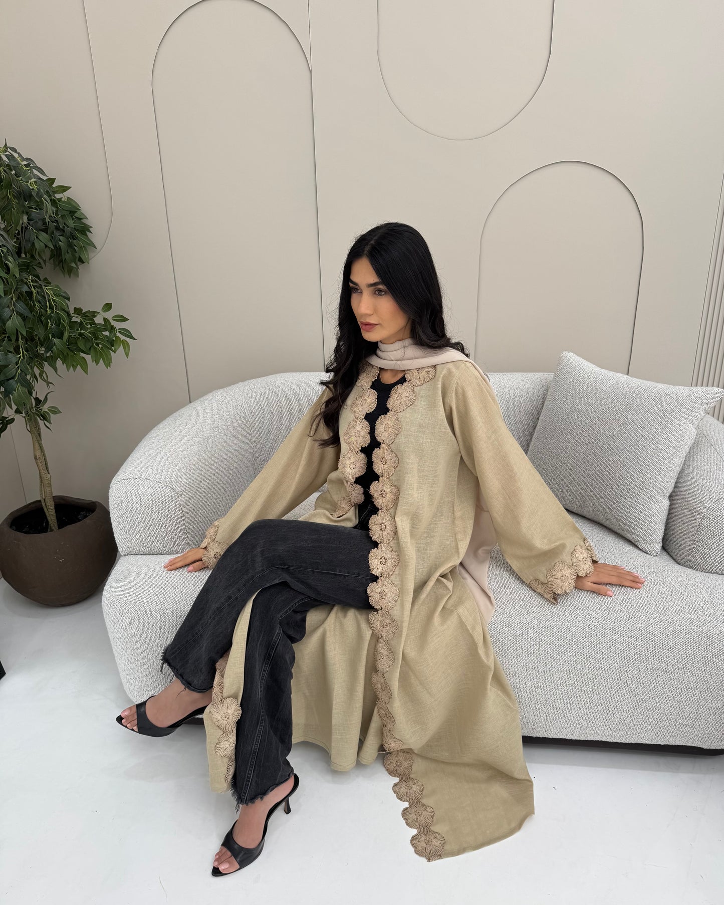Floral Abaya